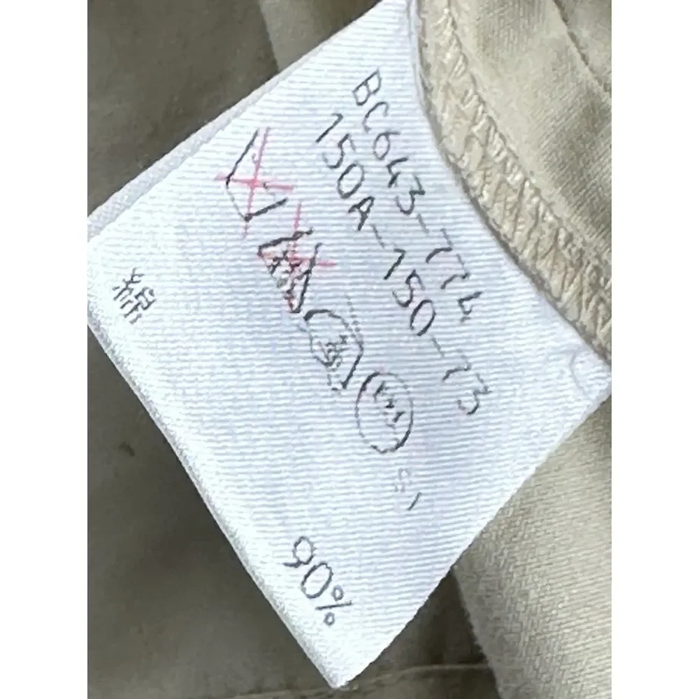 Vintage Burberrys Harrington Jacket Tan 150A Small Embroidered Logo Parka Coat